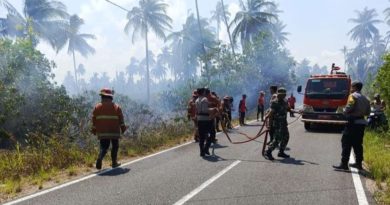 Kebakaran Hebat Landa Lahan Kosong di Natuna, Tim Gabungan Berjuang Padamkan Api Selama Dua Jam