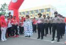 Ribuan Warga Padati Gerak Jalan Proklamasi 8 Km Putri di Tanjungpinang