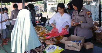 Polresta Tanjungpinang Gelar Gerakan Pangan Murah Sambut HUT Polwan ke-77