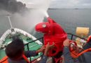 Polisi Selidiki Asal Usul Kapal Misterius yang Terbakar di Selat Riau