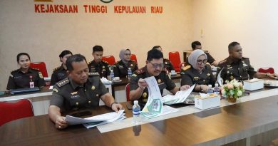 Kejati Kepri Setujui Penghentian Penuntutan Kasus Penadahan Lewat Keadilan Restoratif