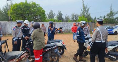 Satlantas Polres Bintan Gencarkan Edukasi Keselamatan Berkendara di PT. Meitech Eka Bintan