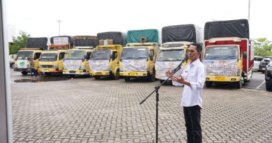 Batam Bergerak untuk Sumatera Barat, Amsakar Lepas Tujuh Truk Sembako