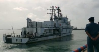 KPLP Tanjung Uban Kerahkan KN Sarotama ke Lokasi Kapal Kargo Kandas di Perairan Malibun