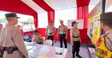 Jelang Nataru, Kapolres Bintan Tinjau Langsung Kesiapan Pos Pengamanan dan Pelayanan